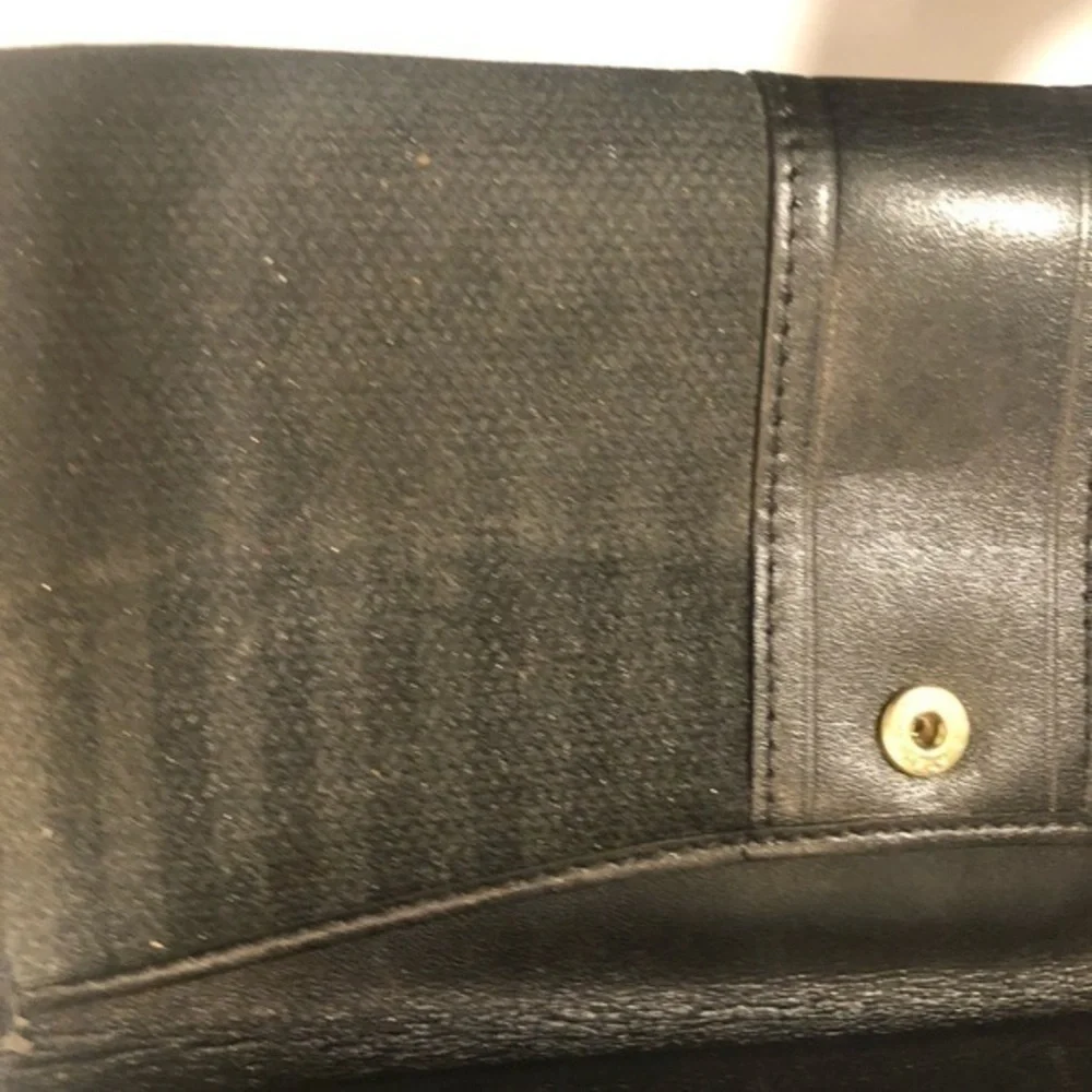 Fendi black vintage wallet authentic